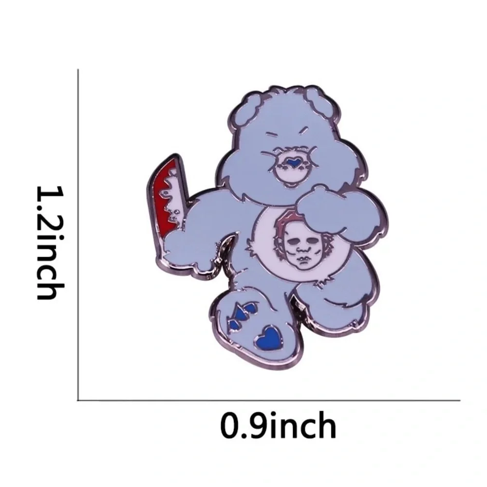 Killer Care Bear Horror Movie Enamel Pin